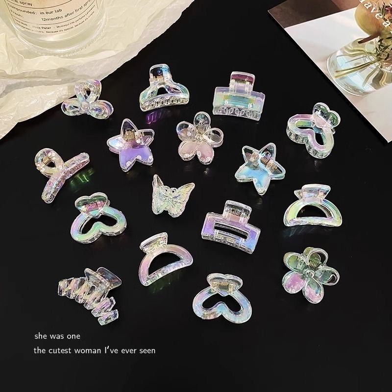 Phantom Color Grab clip, small hair clip, princess hair accessory, 2025 new style, side bangs, hair clip, headpiece, hair clip, hair accessory, hair clip, hair clip grab clip, acrylic children's hair clip, hair accessory, hair accessory, hair clip, hair clip Specification image