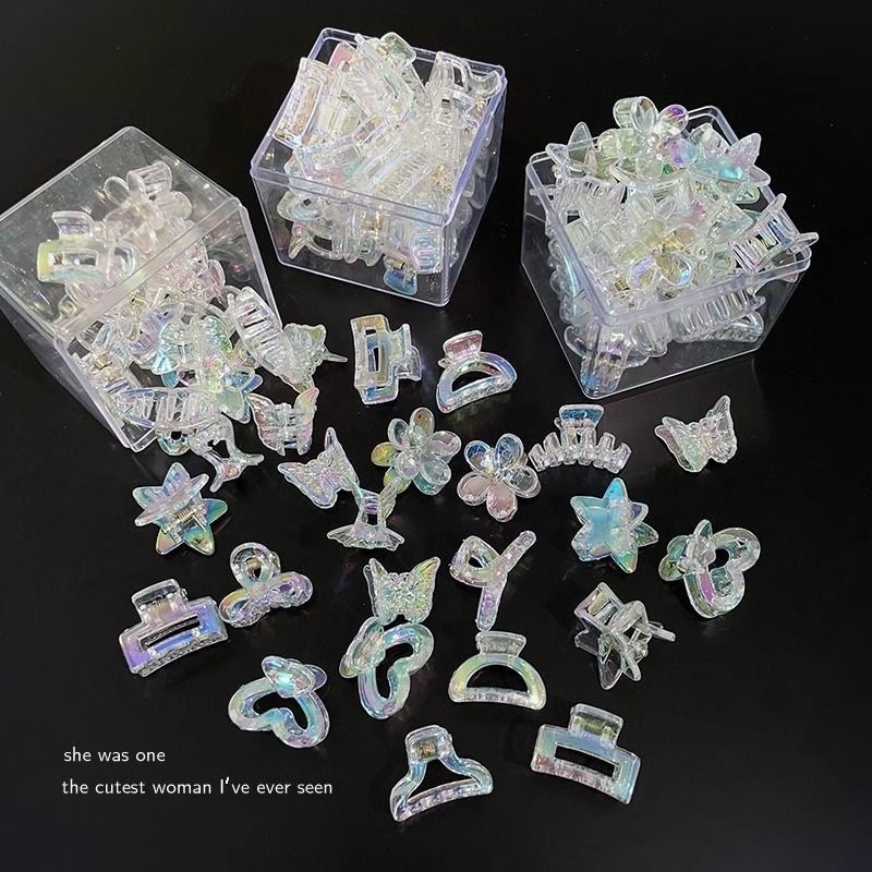 Phantom Color Grab clip, small hair clip, princess hair accessory, 2025 new style, side bangs, hair clip, headpiece, hair clip, hair accessory, hair clip, hair clip grab clip, acrylic children's hair clip, hair accessory, hair accessory, hair clip, hair clip