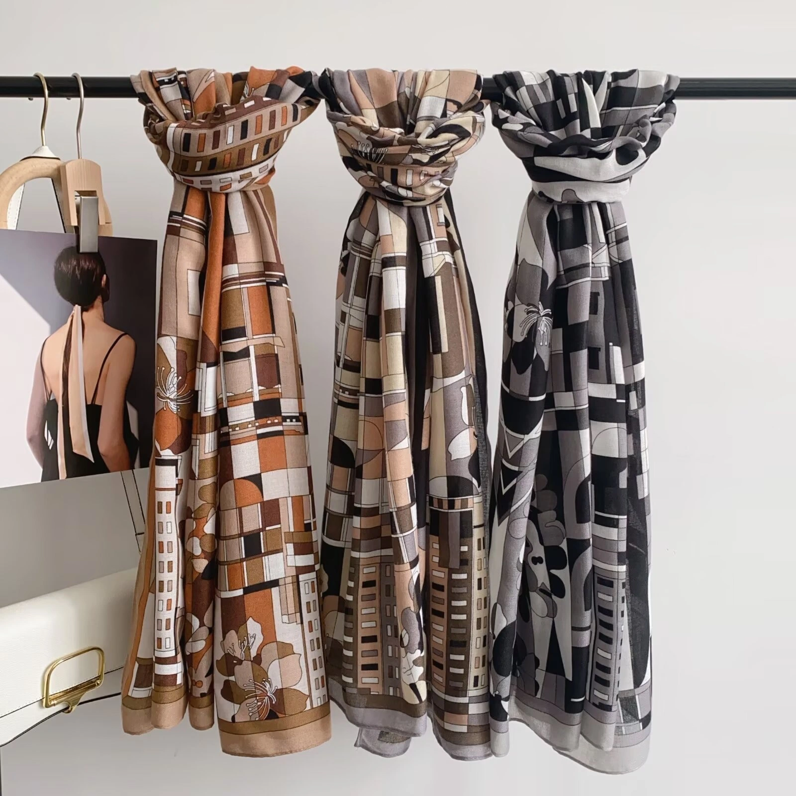 New hot sale Hot New style Linen long Scarf Cotton Linen Scarf 85*180cm 137g Need more new styles ask me for pictures detail image 16