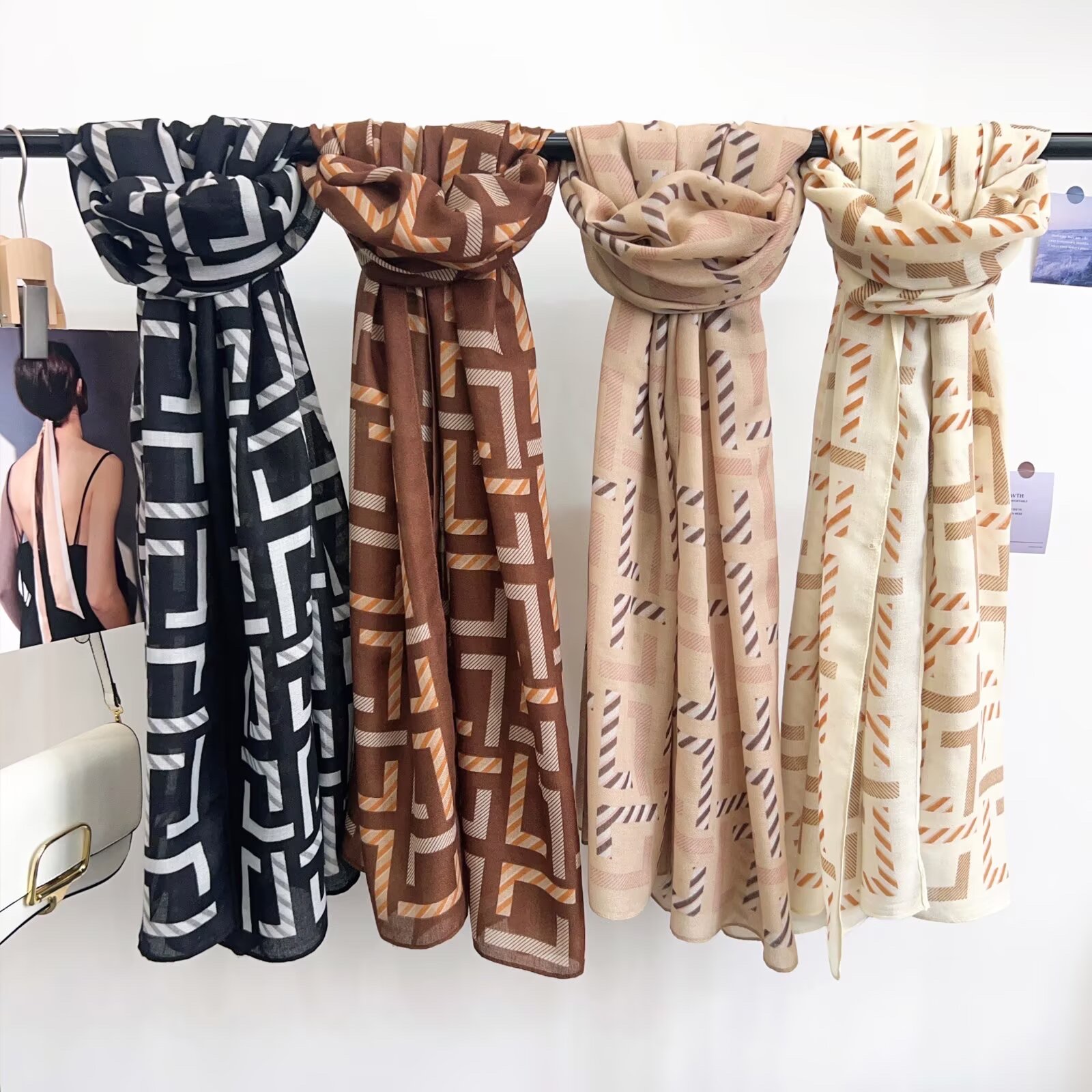 New hot sale Hot New style Linen long Scarf Cotton Linen Scarf 85*180cm 137g Need more new styles ask me for pictures details Picture