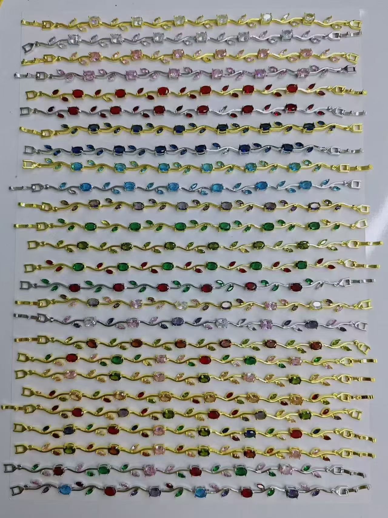 镶钻镶锆石手链产品图