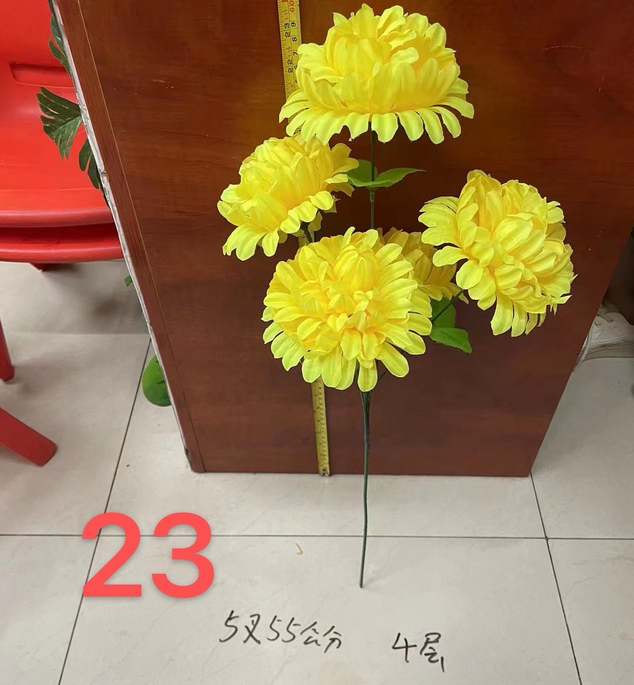 毛线太阳花仿真假花清明花小款居家装饰花束仿真花假花毛线太阳花清明花假花小