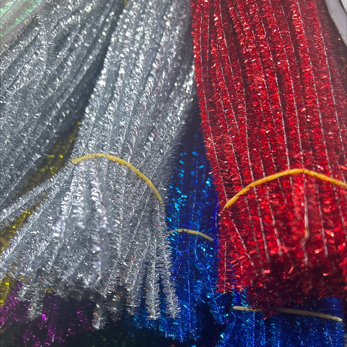 礼品工艺品包装扭扭棒幼儿园手工花DIY工艺品扭扭棒金葱毛条