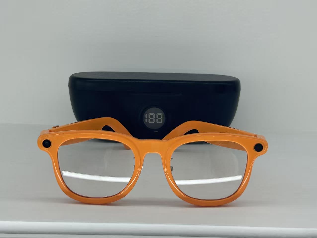 带充电仓800万索尼IMX219摄像头照片3000W像素智能眼镜三色可选X01细节图