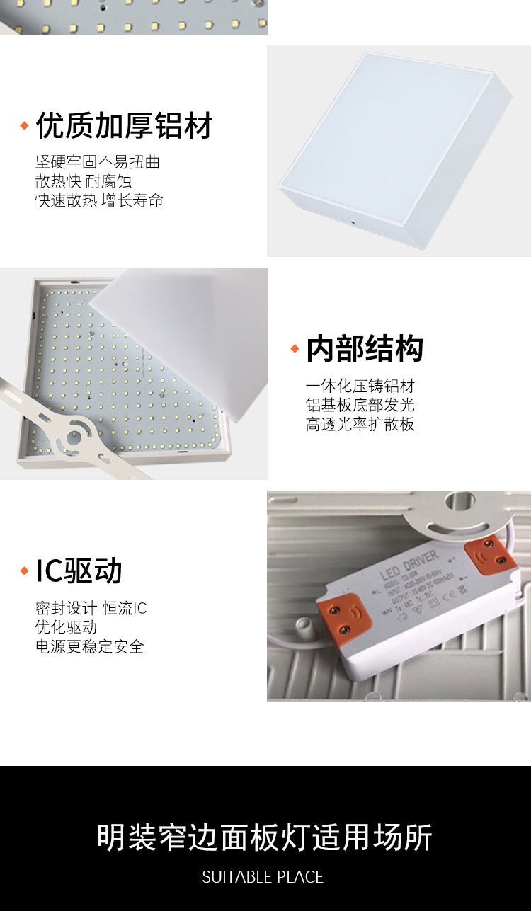 SXL Extreme Narrow Bezel Dynamic Indoor Ceiling Downlight, Dynamic surface-mounted series shell panel ceiling light Application Scenario
