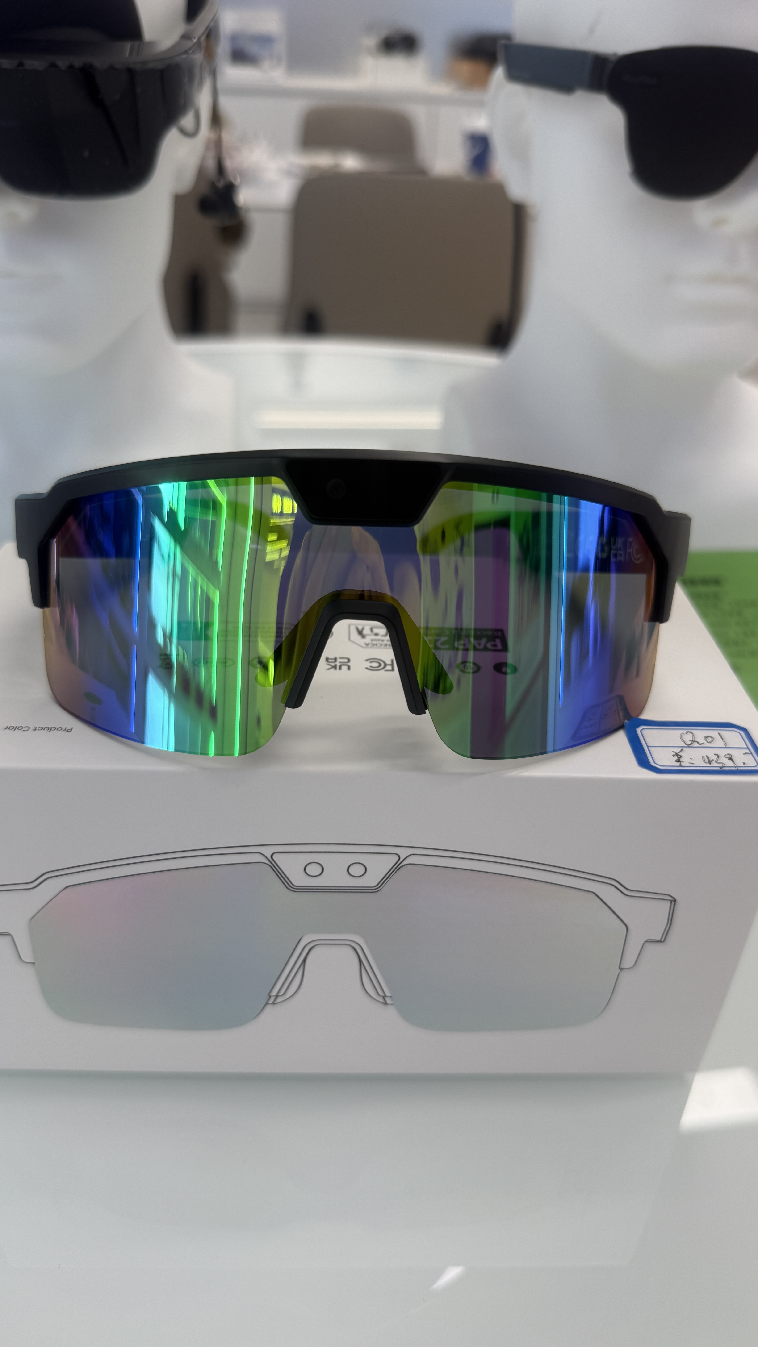 Color-changing band 8-megapixel SONY IMX219 camera photo 30-megapixel photo smart glasses sunglasses Specification image