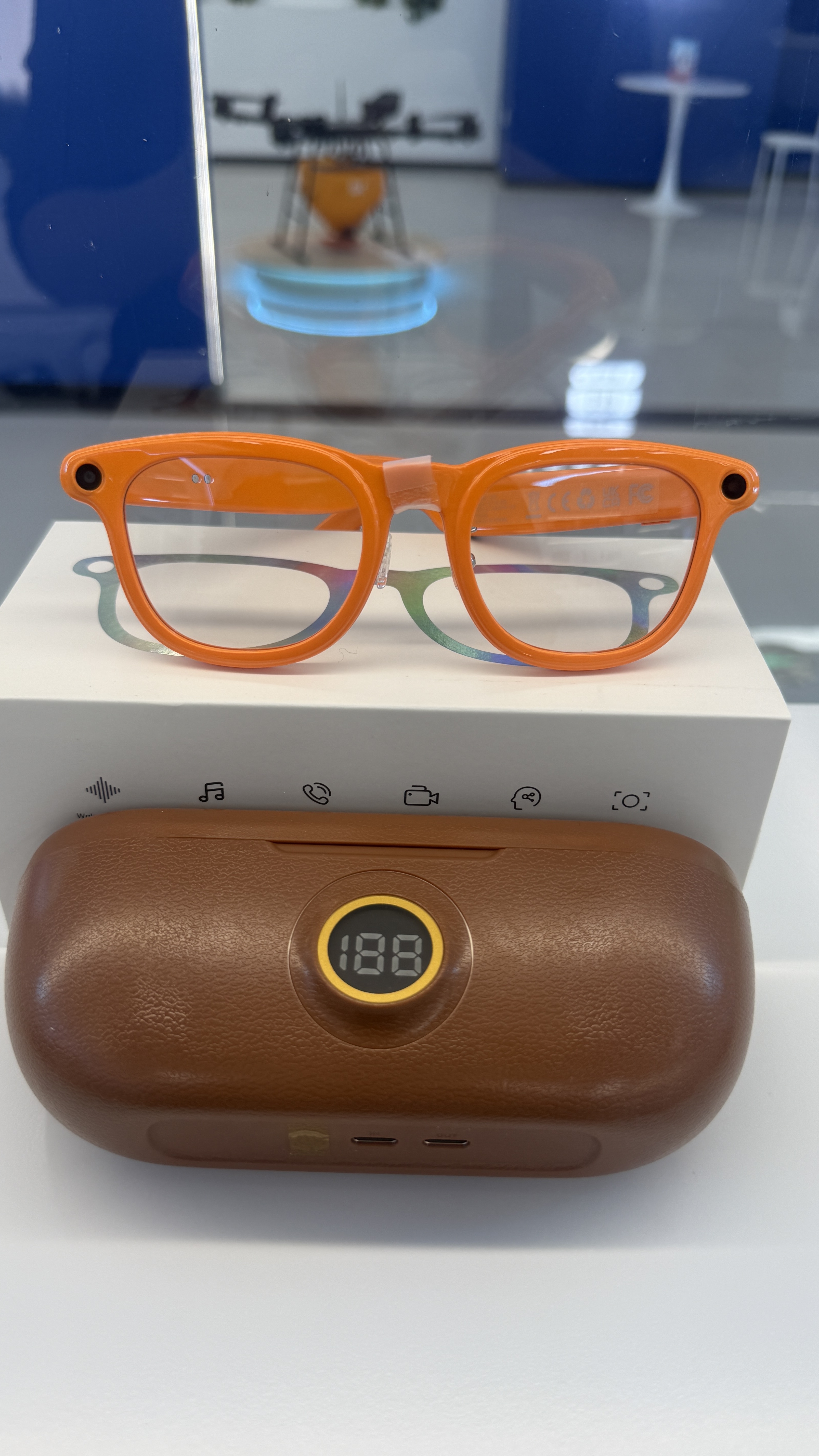 带充电仓800万索尼IMX219摄像头照片3000W像素智能眼镜三色可选X01