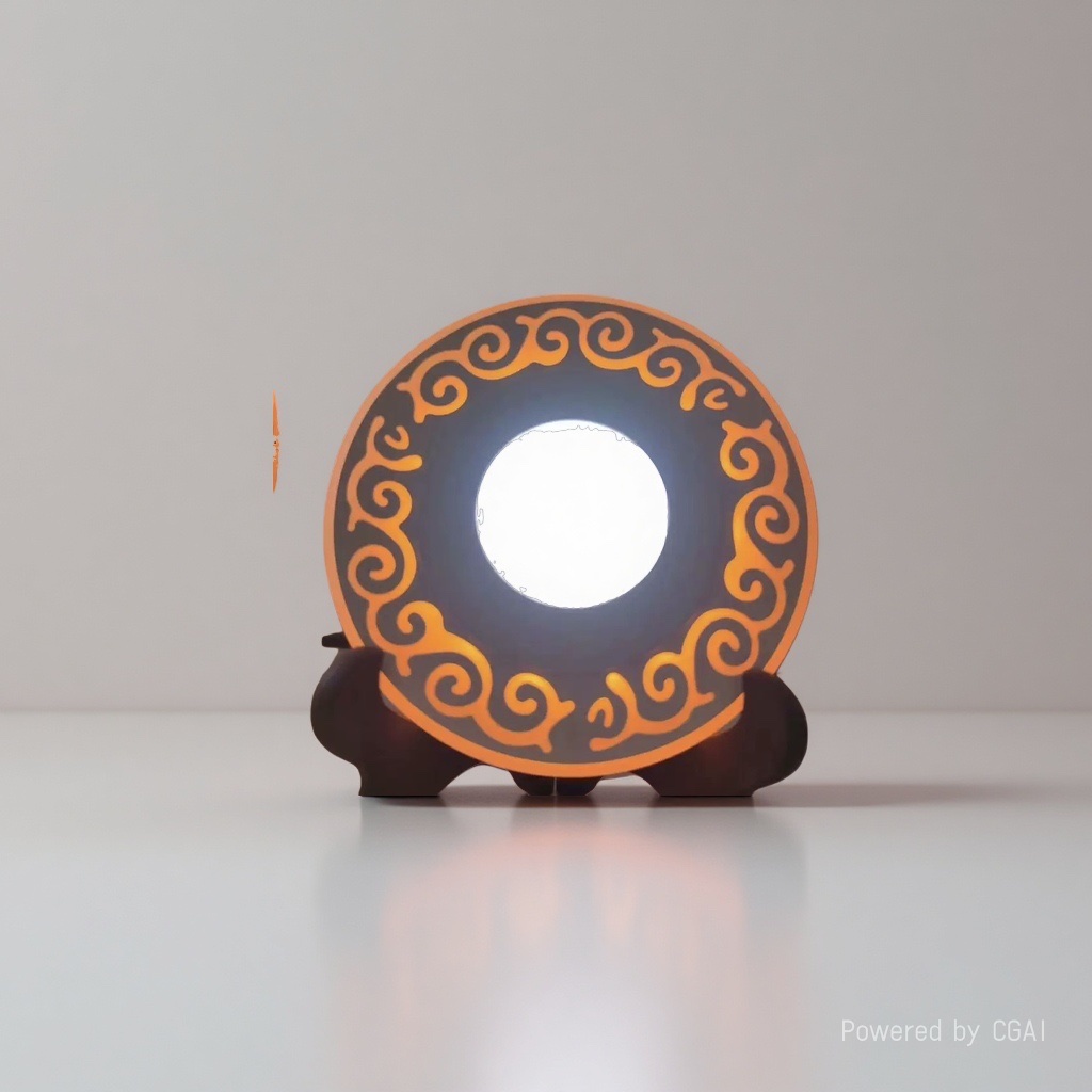 SXL LED dual-color flat light, indoor decorative light, small round ceiling light, lace dual-color light, round flat color-changing light details Picture