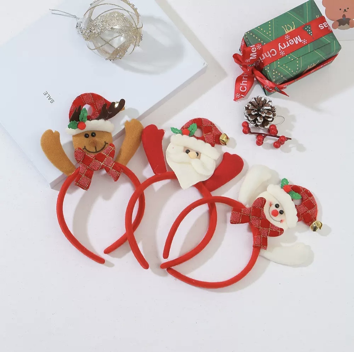 新款圣诞节装饰品圣诞头箍圣诞老人发箍圣诞节日聚会气氛布置用品  full figure
