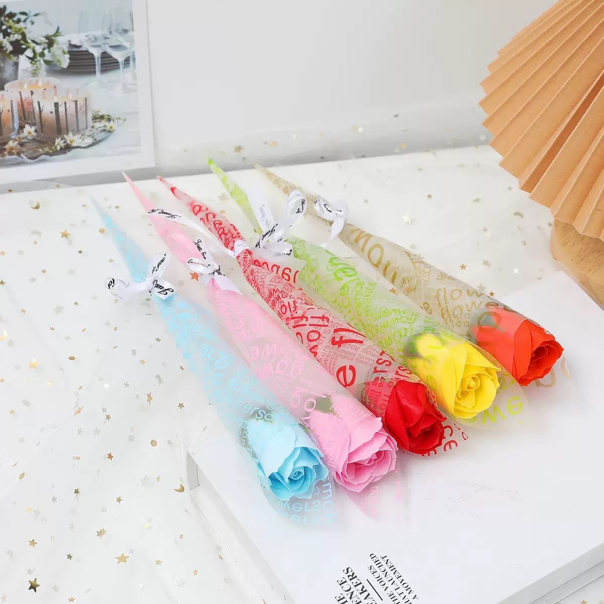 三层字纹字母卷花香皂花详情图5