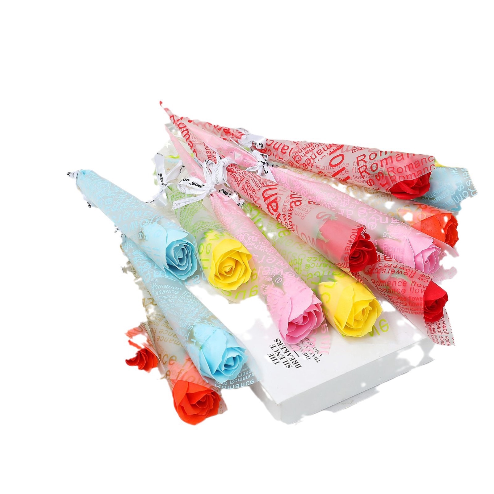 三层字纹字母卷花香皂花