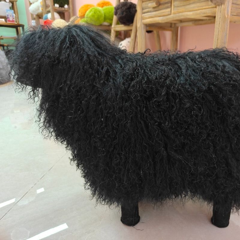 真羊毛玩偶 中号羊模