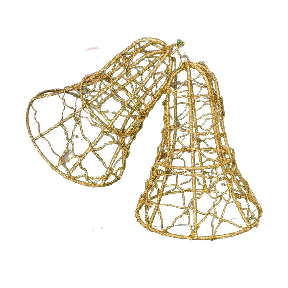 Christmas ironwork artistic Christmas tree decorations, indoor three-dimensional bell glowing window display items Application Scenario