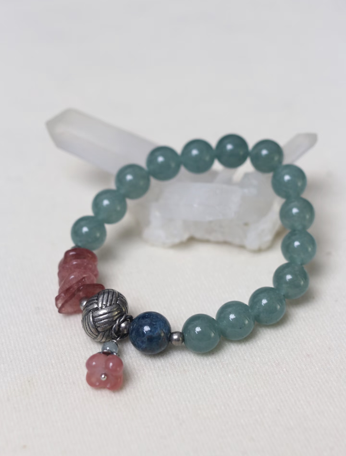 《翡晶》国风草莓晶蓝翡手链珠宝首饰