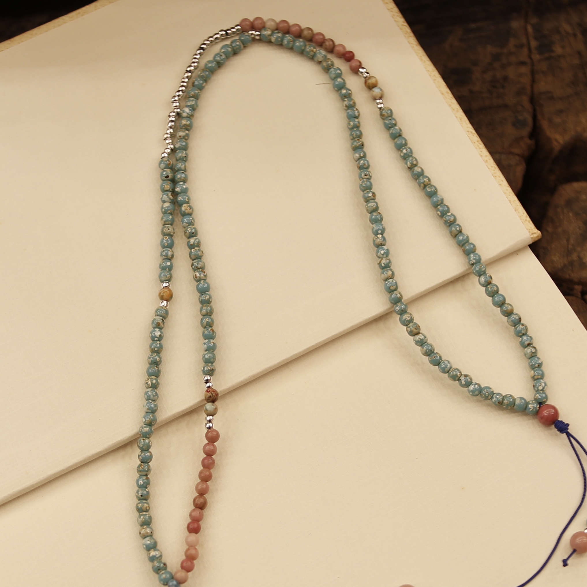 格桑花长链白底实物图