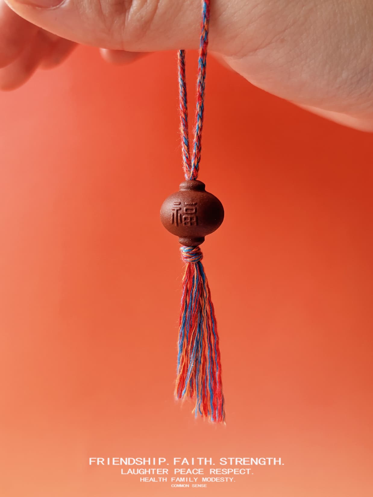 合香珠福字吊坠水晶手串文玩手串天然香珠文玩饰品