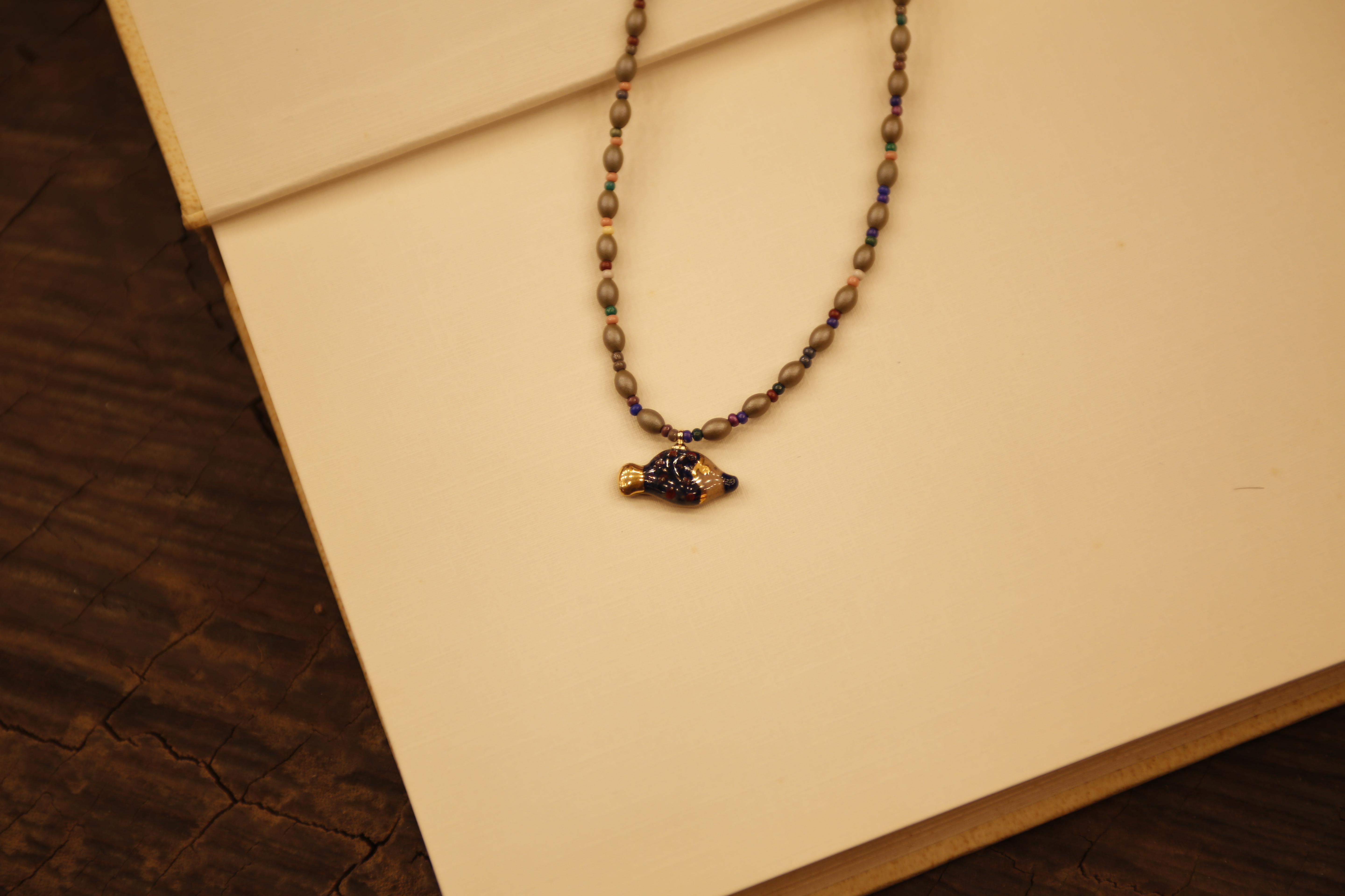 多宝鱼串珠项链详情图5