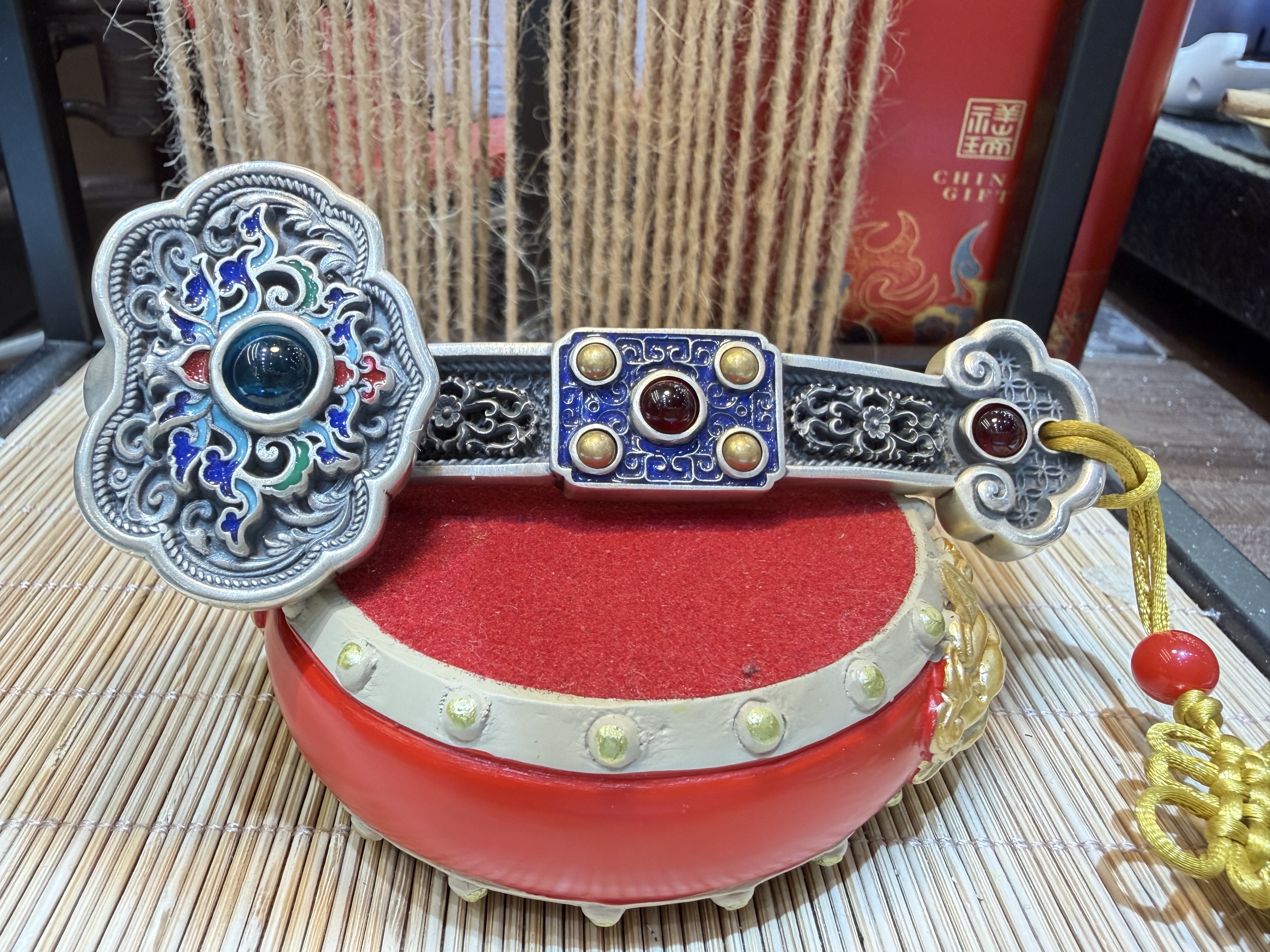 足银玛瑙把玩（如意把玩）