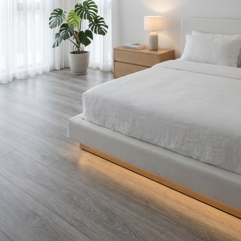 Self-adhesive floor, PVC floor leather, household thickened wear-resistant self-adhesive wood grain floor, floor tiling, waterproof detail image 7