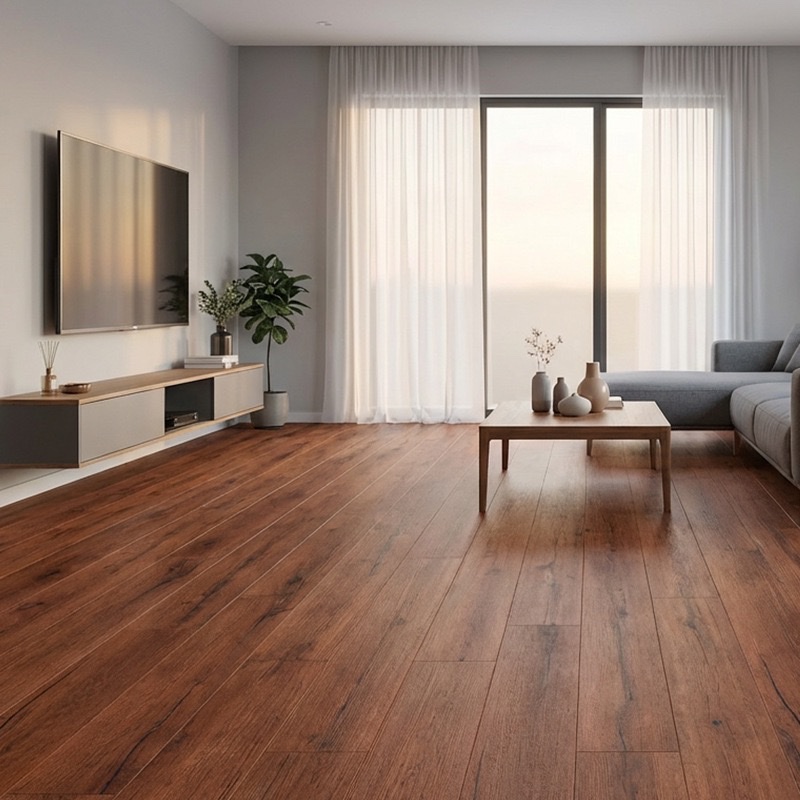 Self-adhesive floor, PVC floor leather, household thickened wear-resistant self-adhesive wood grain floor, floor tiling, waterproof detail image 1