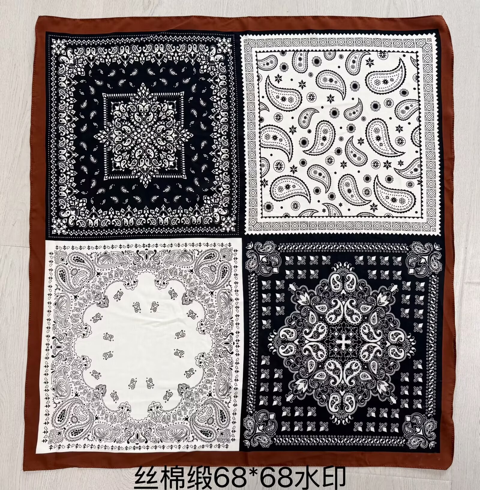 New, hot and popular scarves and silk scarves of 70*70cm in various styles are in stock details Picture