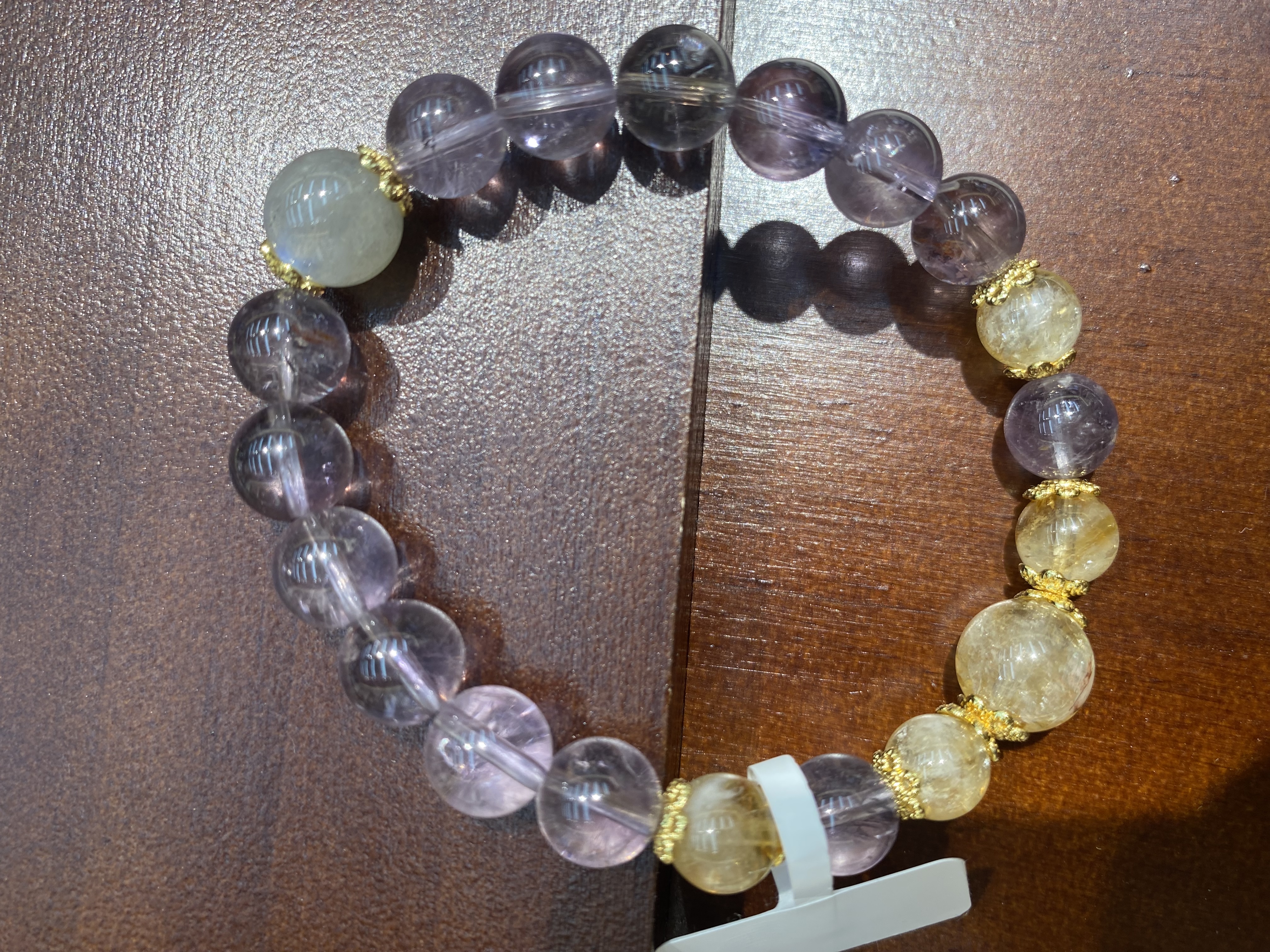 紫水晶 黄塔晶细节图