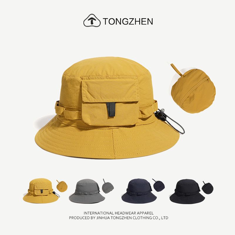 New foldable outdoor sun protection hat, fashionable UV protection cycling hat, travel and mountain climbing water-repellent multi-purpose hat