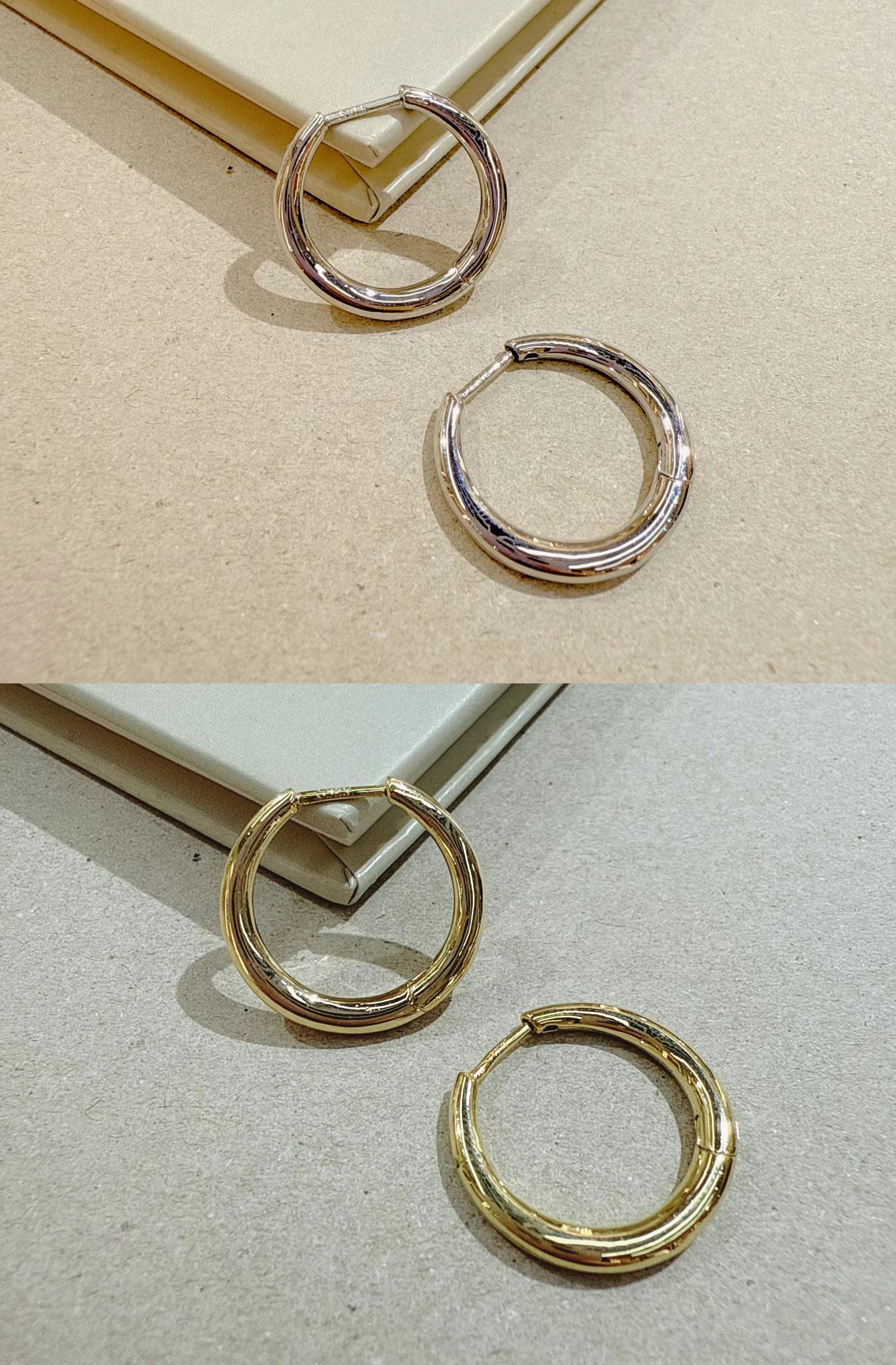 S925银针女式时尚简约耳饰饰品