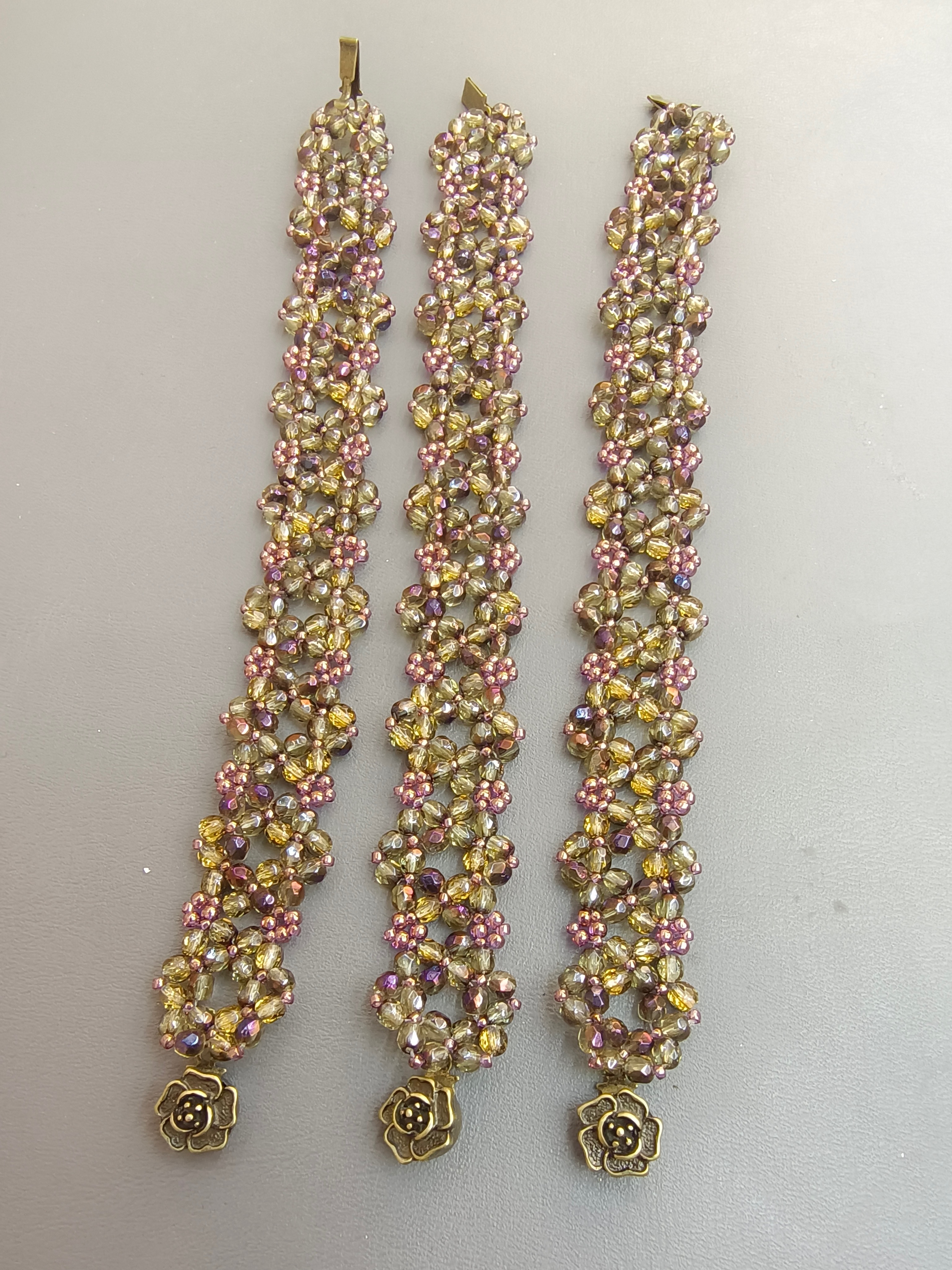 进口材质复古火魔编织重工手链古典vintage风细节图