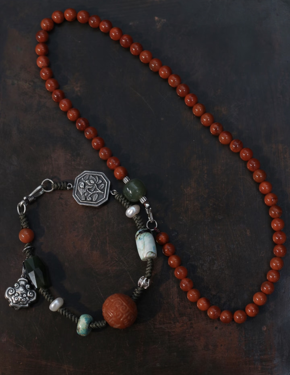 蒂哩哩 · 新年伴手礼南红项链手链两用款产品图