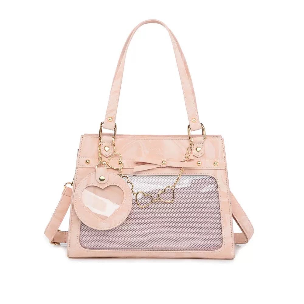 呜咚小铺原创日常百搭透明斜挎二次元徽章吧唧痛包女【流风回雪】详情图5