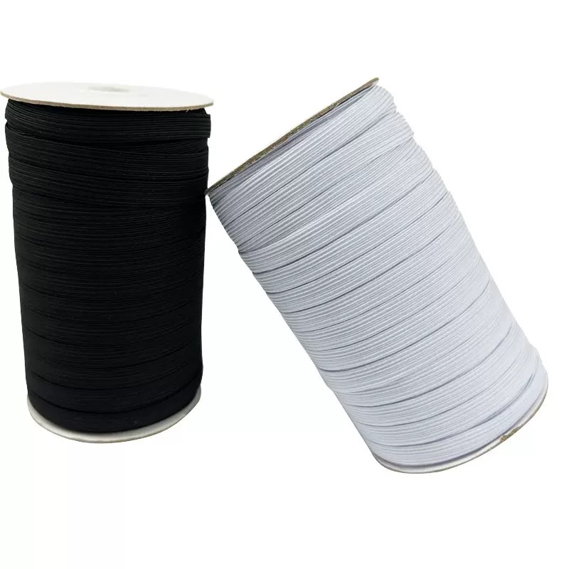 Elastic edge wrapping tape, walking belt, flat elastic band, 3mm, 4mm, 5mm, 6mm, 8mm, 1cm, 1.2cm, woven ribbed multi-functional woven tape pic 4