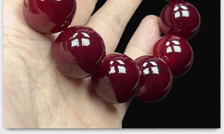 天然高油密帝王血龙木手串实心老料文玩手串收藏级盘玩手链男女士详情2