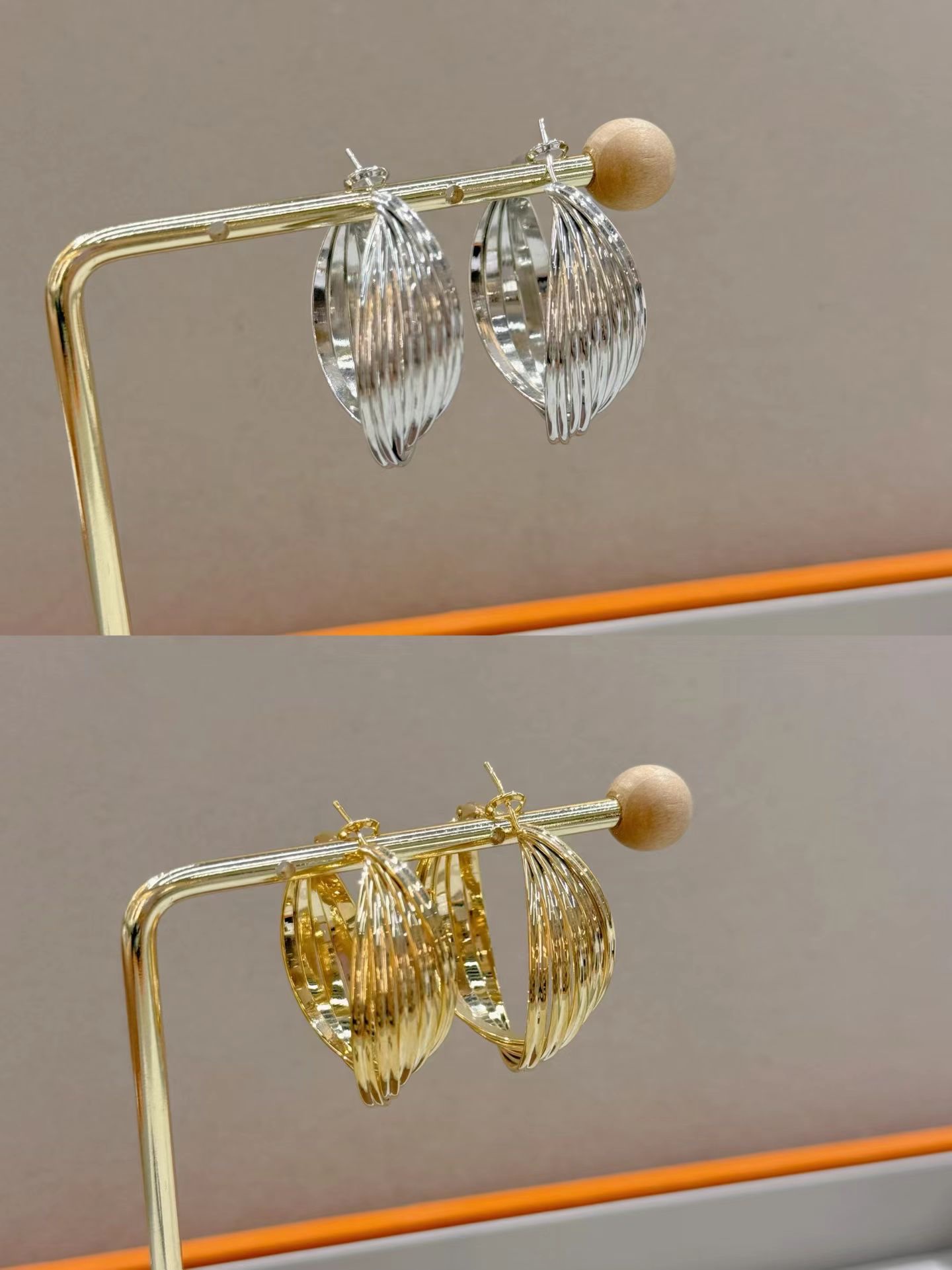 S925银针欧美风时尚百搭耳圈