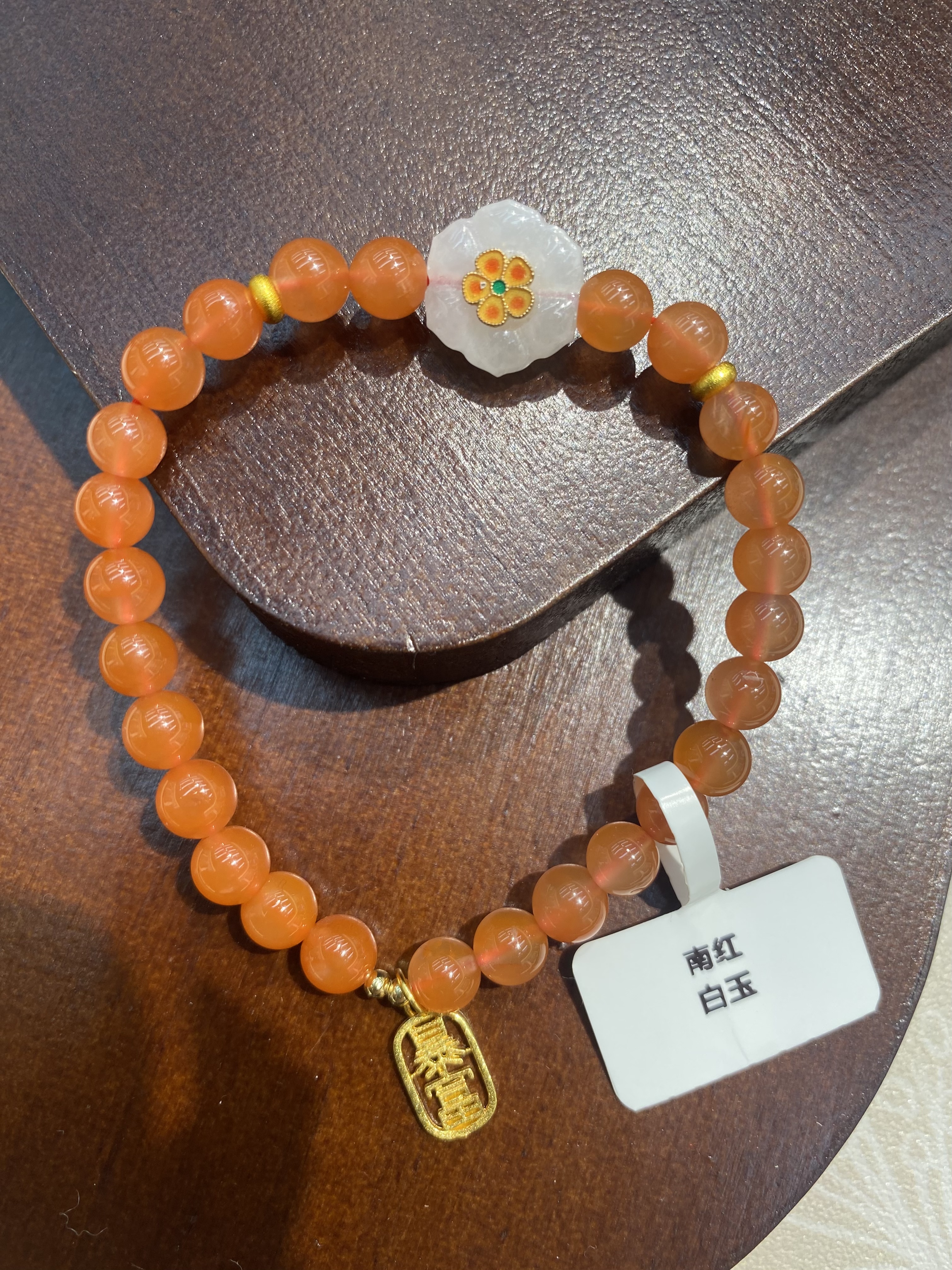 南红手串DIY细节图