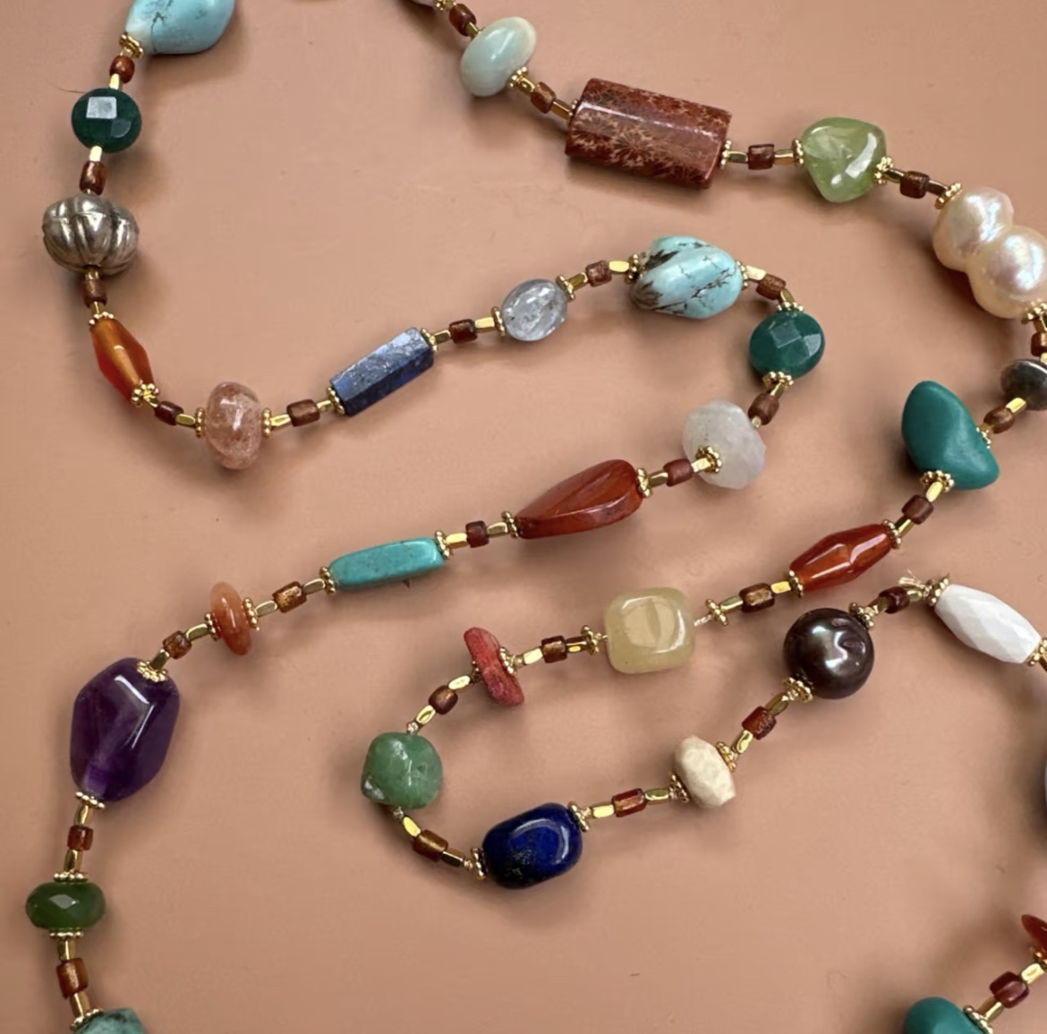 定制多宝毛衣链 每一款都不一样长约80cm