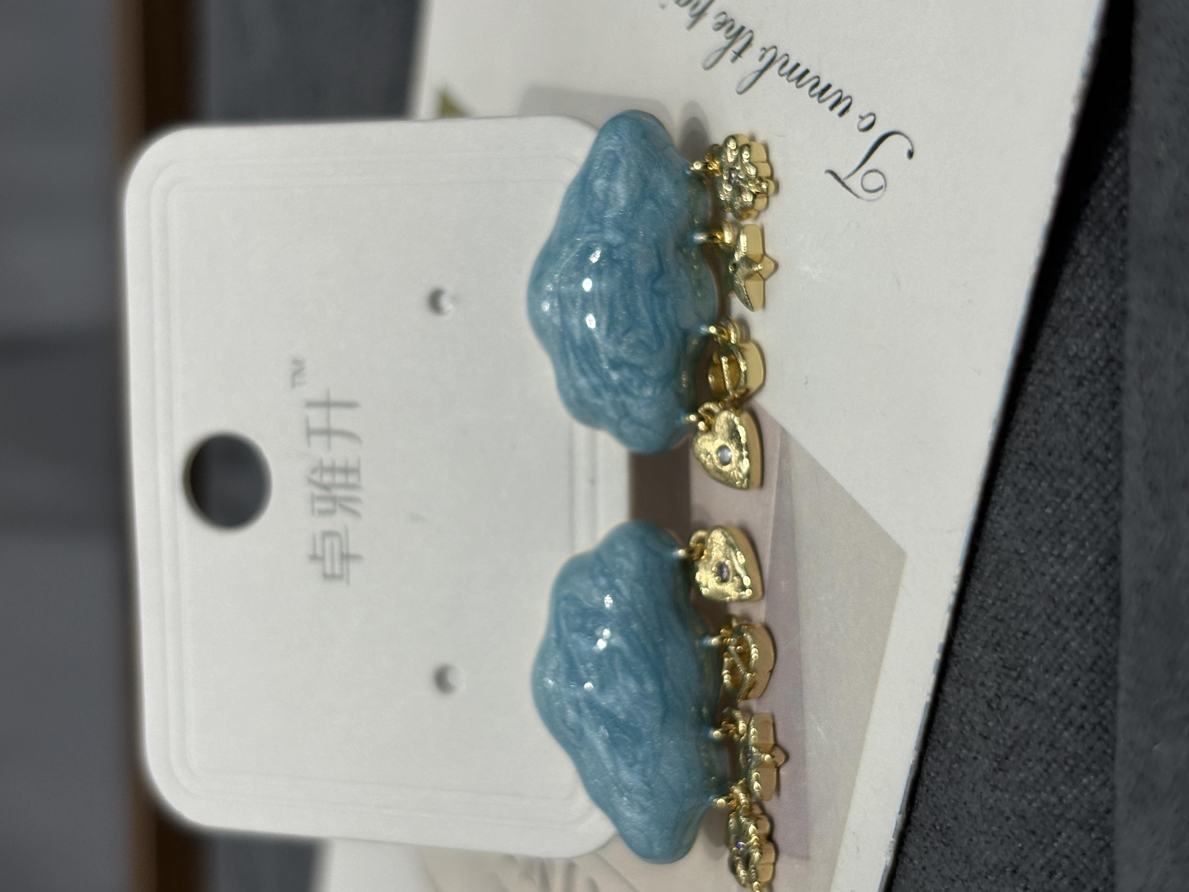 源头工厂｜梦幻云朵耳钉 珐琅滴油工艺 直播爆款耳饰批发产品图