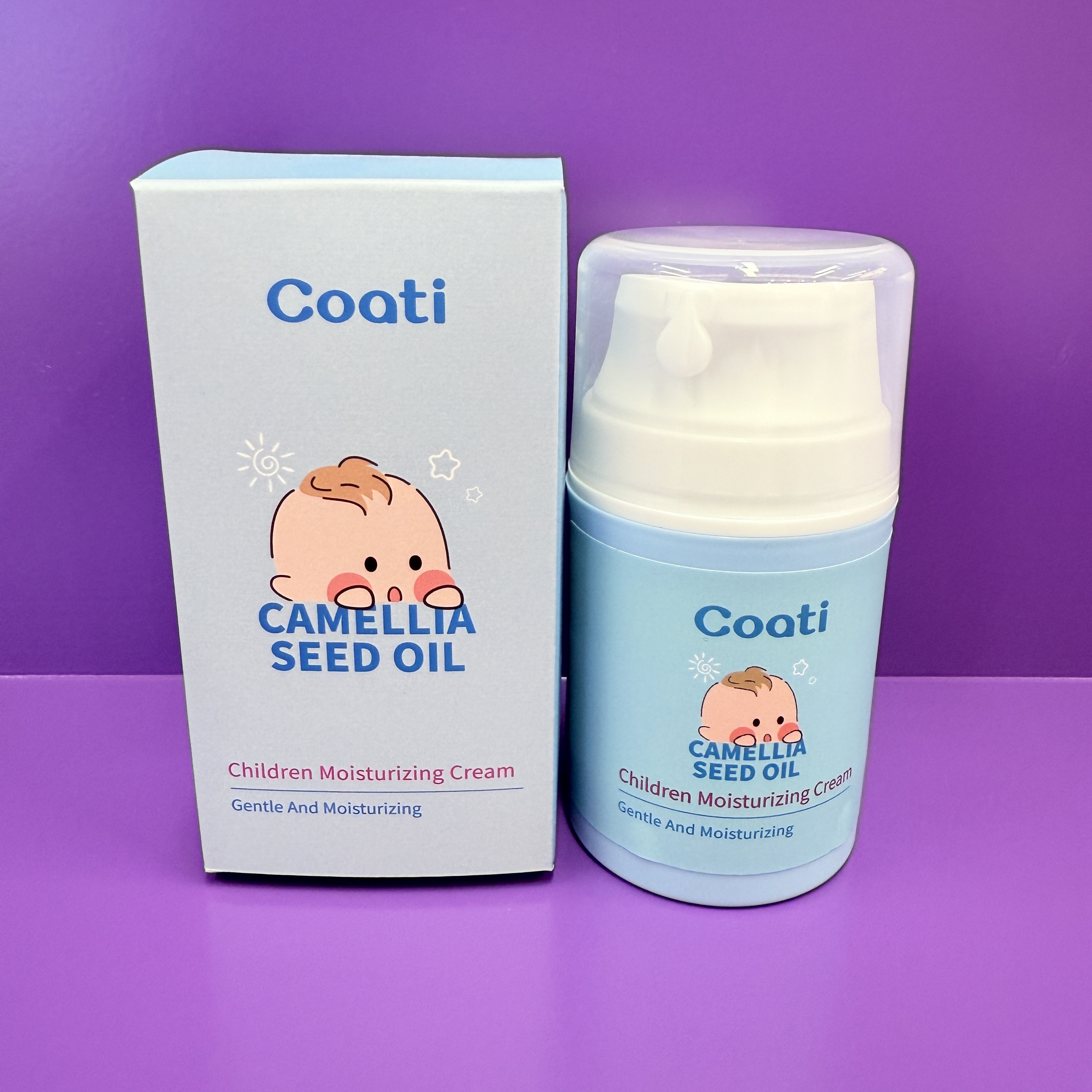 Coati Camellia seed oil Children Moisturizing cream  full figure