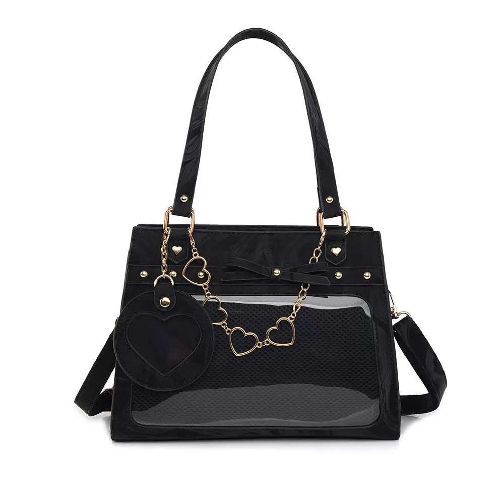 呜咚小铺原创日常百搭透明斜挎二次元徽章吧唧痛包女【流风回雪】详情图2