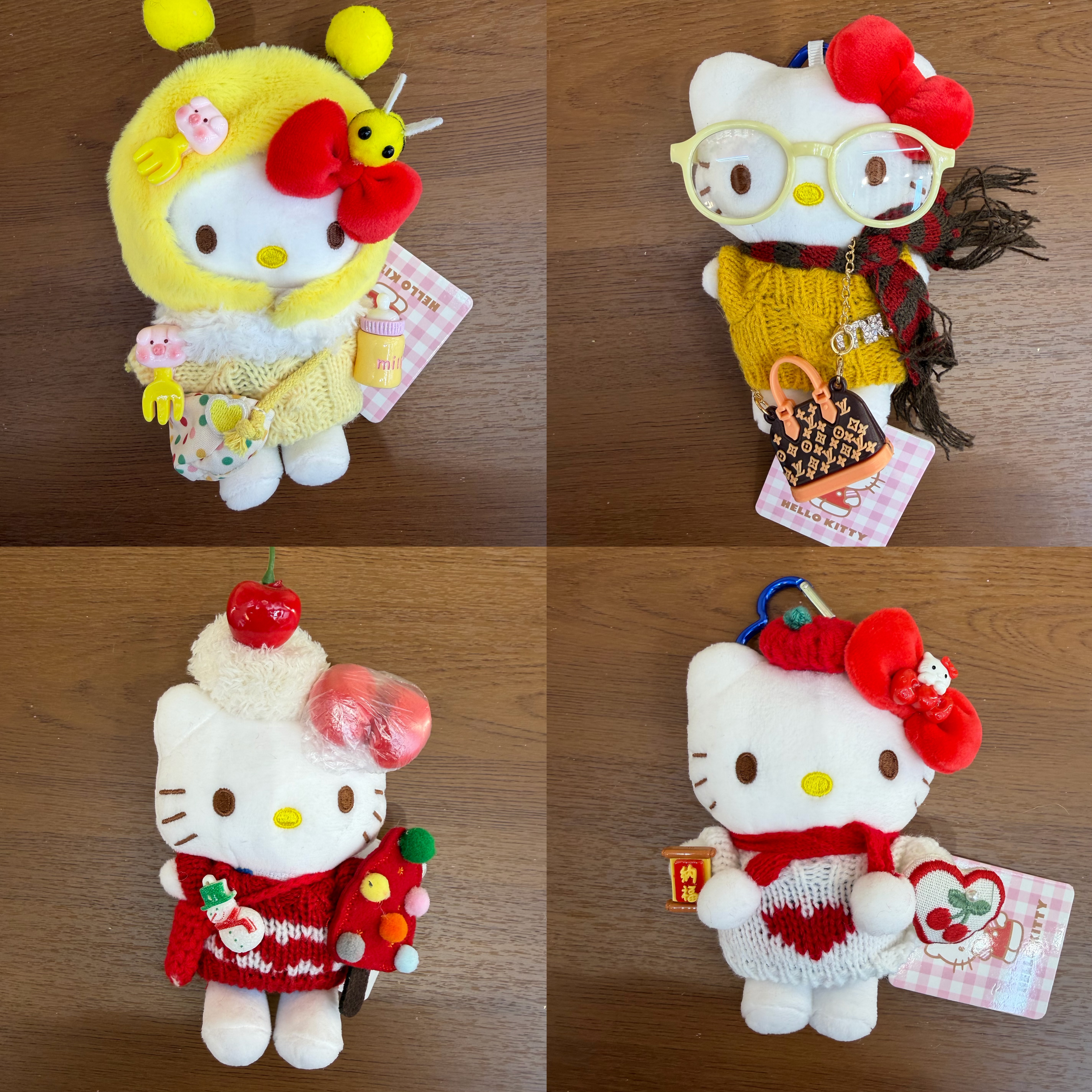 三丽鸥钥匙扣公仔挂件毛绒挂件可爱卡通小挂件：