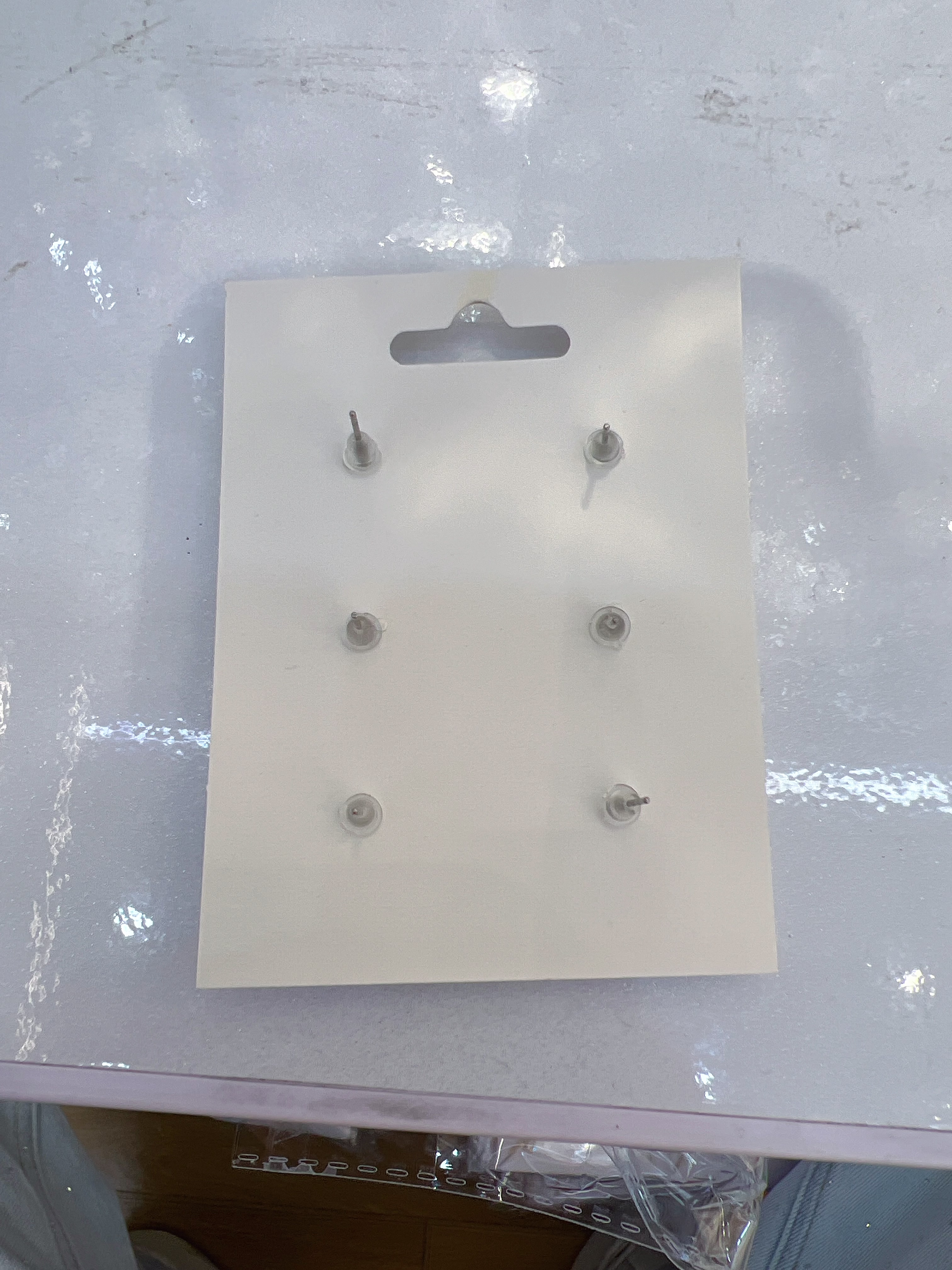 外贸欧美珠宝首饰亚克力耳钉可爱耳环套装儿童白底实物图