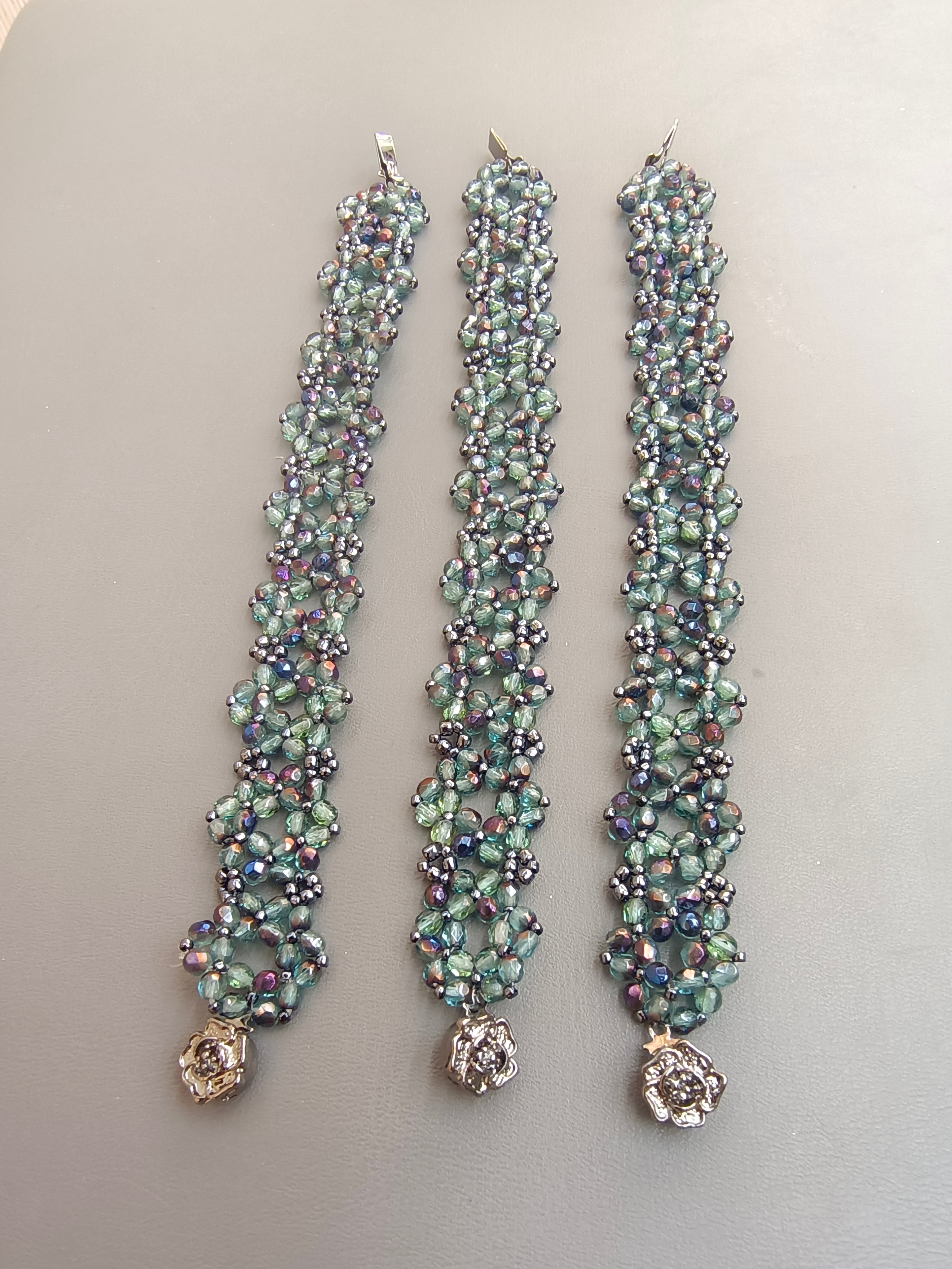 进口材质复古火魔编织重工手链古典vintage风