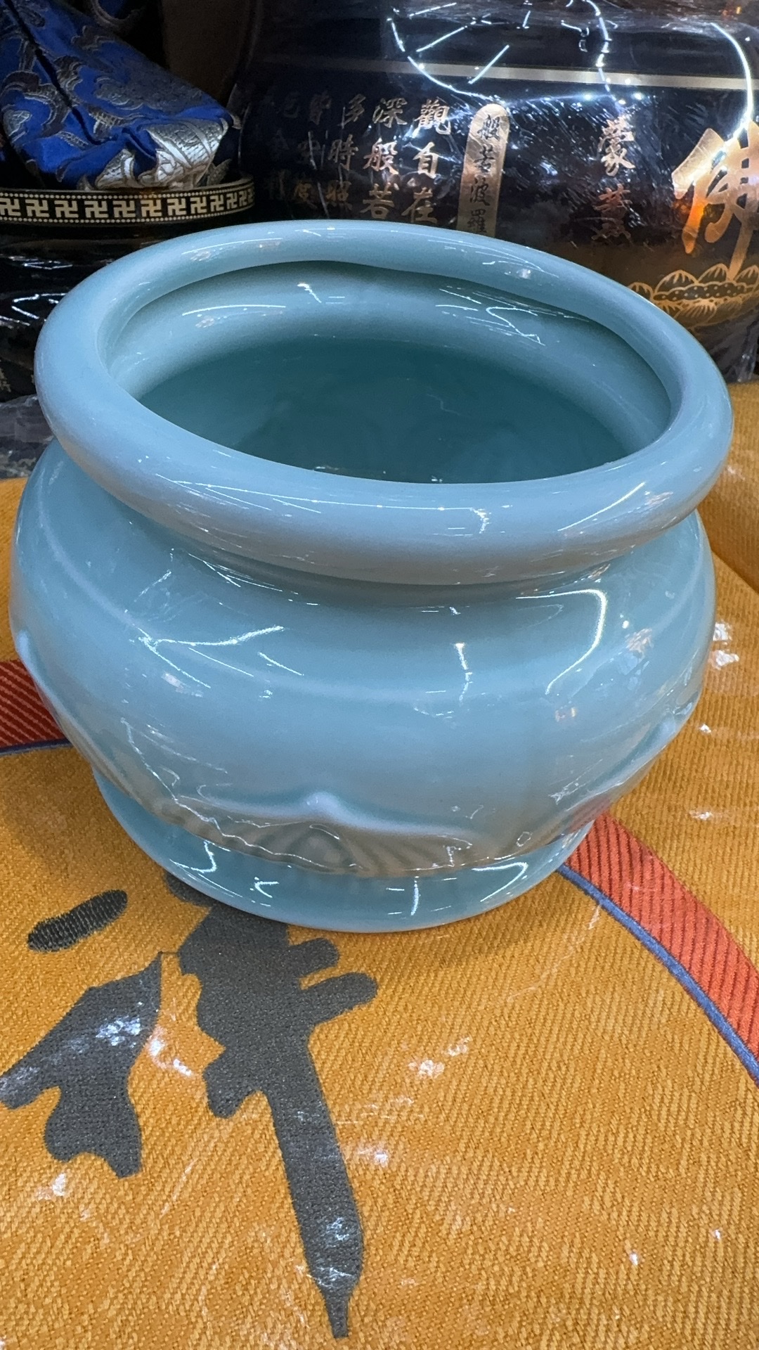 易经风水香炉招财纳福摆件家居装饰果盘供水杯白底实物图