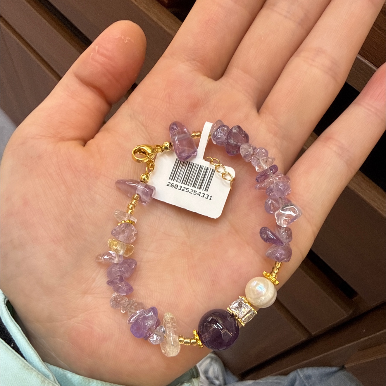 紫黄晶珍珠碎石产品图