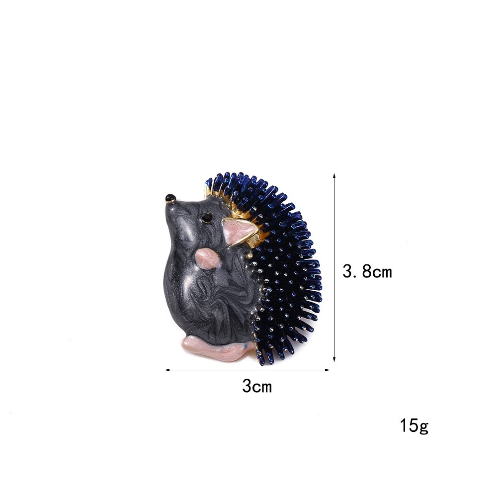 Cartoon cute hedgehog brooches, eco-friendly and versatile, personalized brooch pins, creative suits, sweaters, clothing and accessories wholesale detail image 9