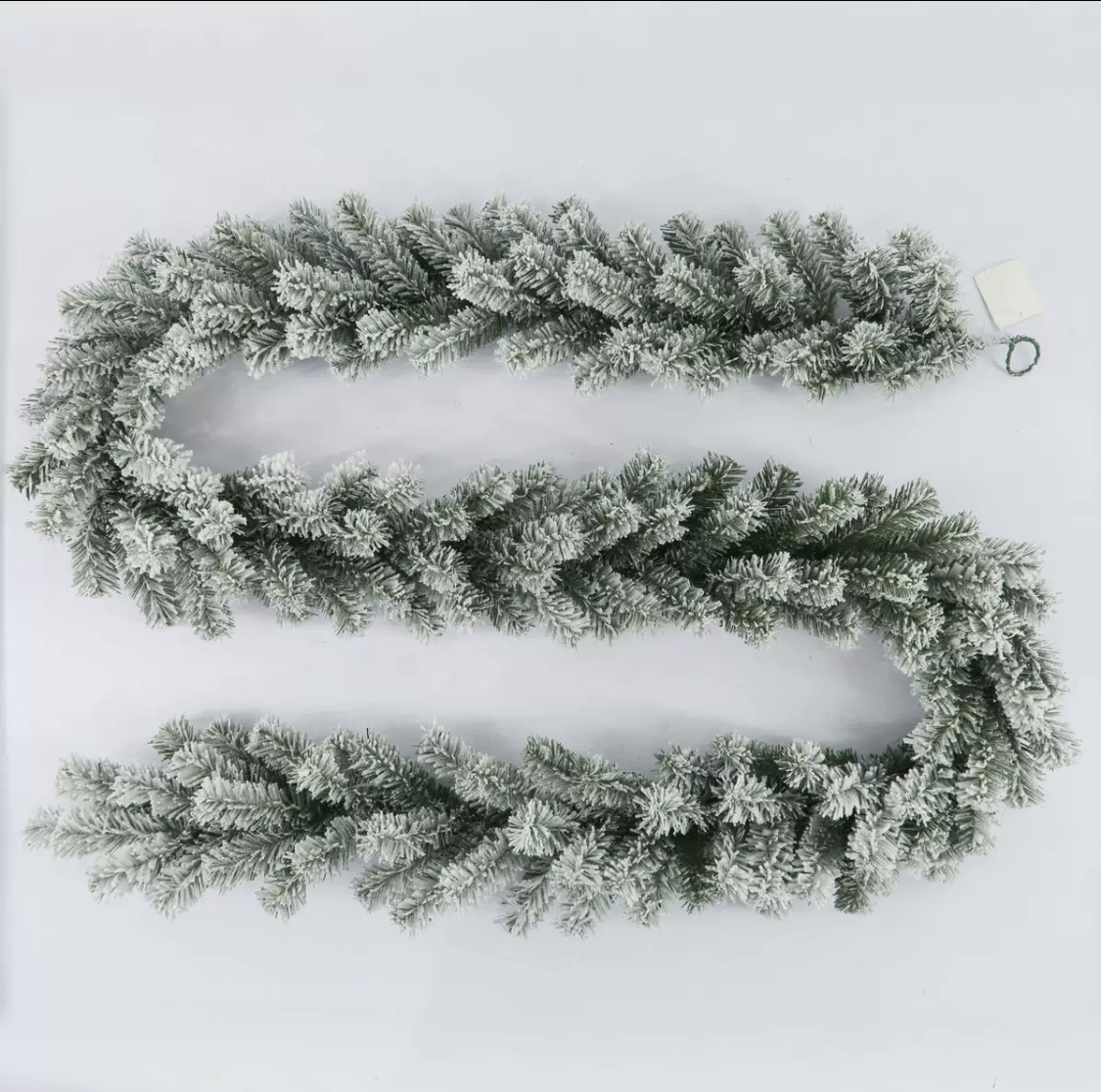 现货批发2.7米2米PVC绿色植绒圣诞藤条跨境装饰商场酒店装饰用品 手工diy材料细节图