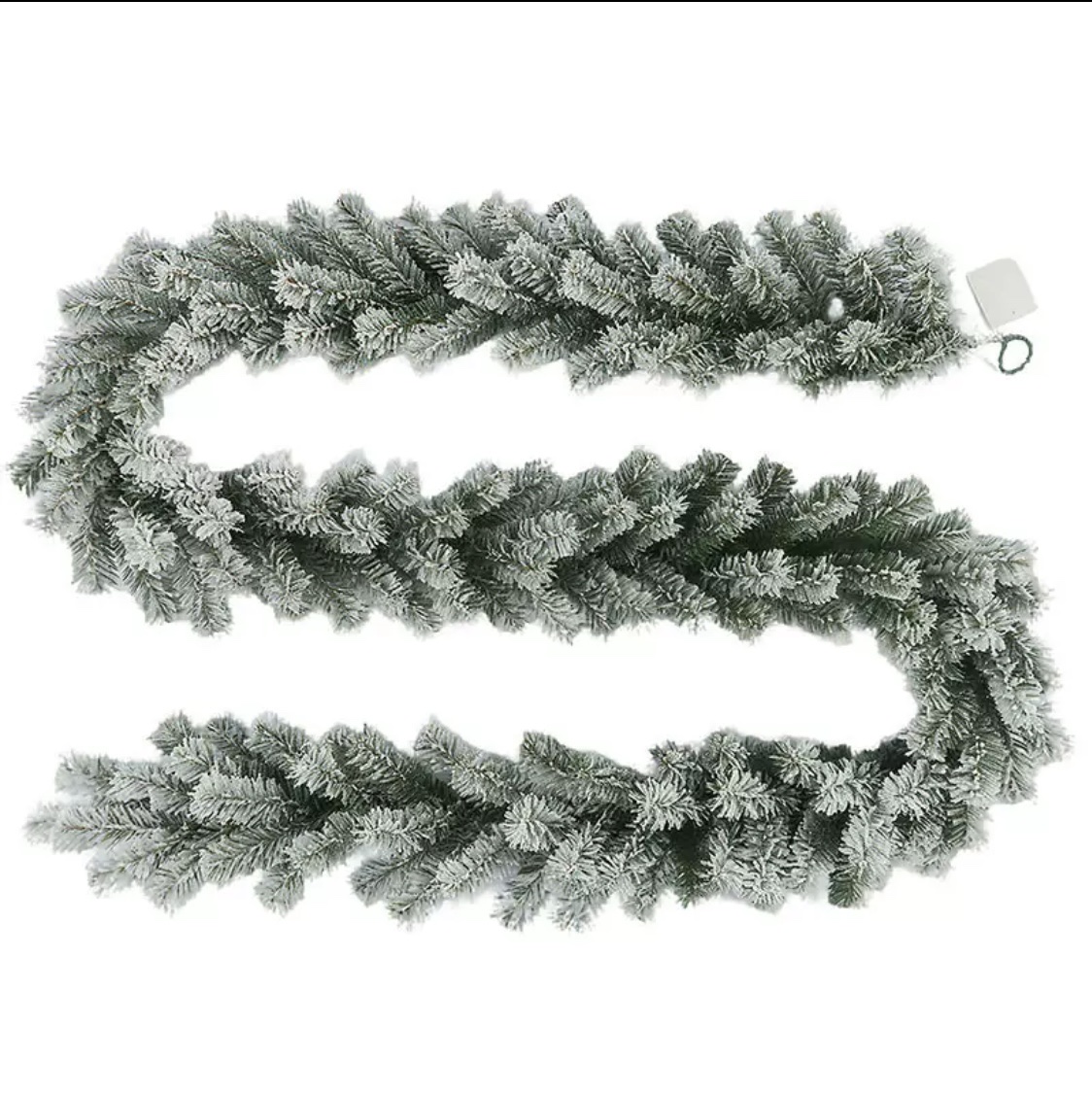 现货批发2.7米2米PVC绿色植绒圣诞藤条跨境装饰商场酒店装饰用品 手工diy材料产品图