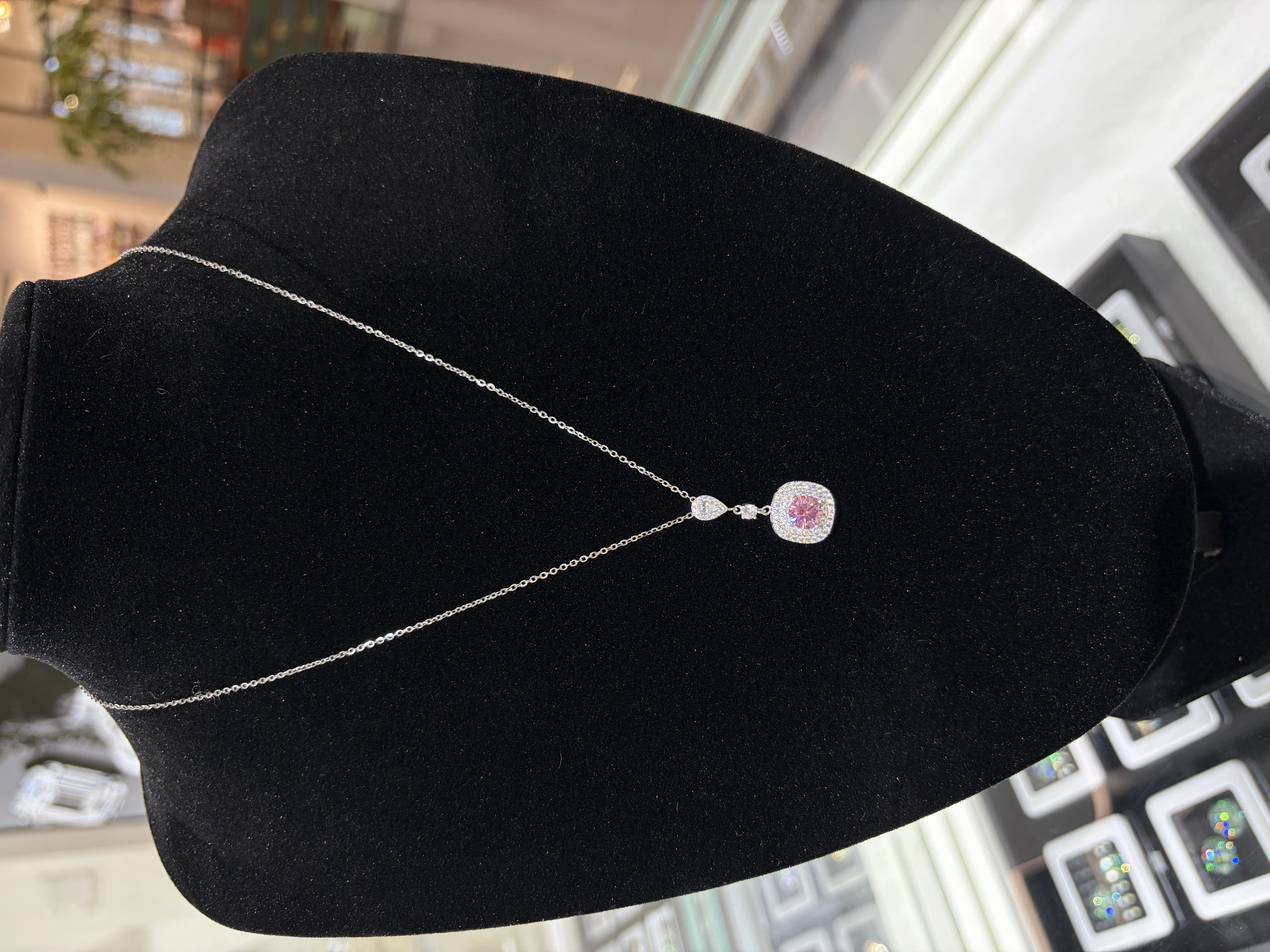 莫桑钻银项链详情图4