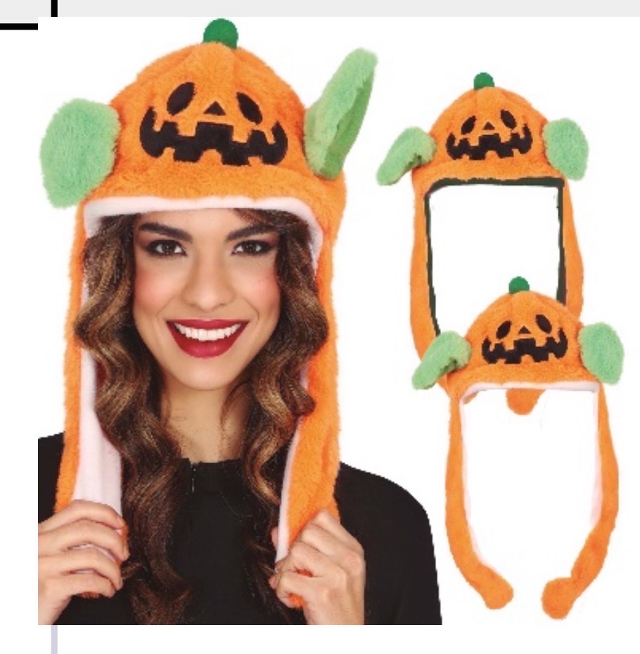 抖音同款万圣节南瓜帽子会动耳朵帽子礼品气囊帽男女儿童礼物万圣节详情图2