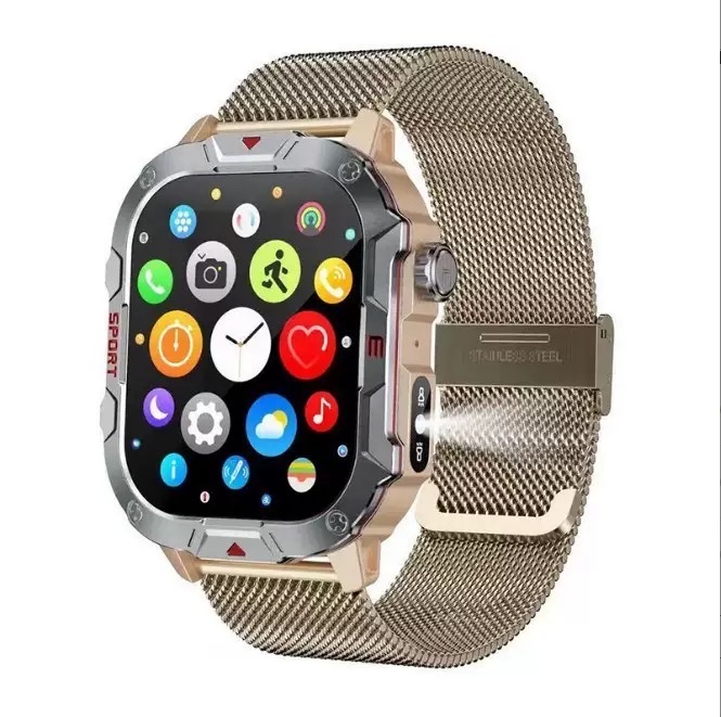 The C40pro smartwatch features heart rate blood oxygen and blood pressure monitoring, outdoor sports step counting, IP65 water resistance, Bluetooth call, remote control, selfie, intelligent reminder, magnetic charging strap and encoder Specification image